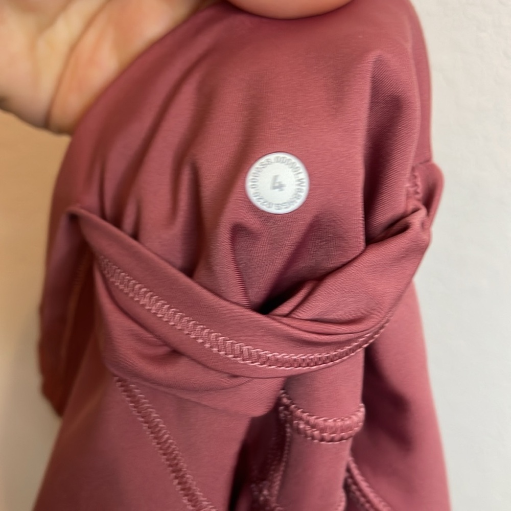 Lululemon Fast and Free High Rise Crop 19’’ Cool Nulux Cherry Tint Pink Size 4 - Picture 5 of 6